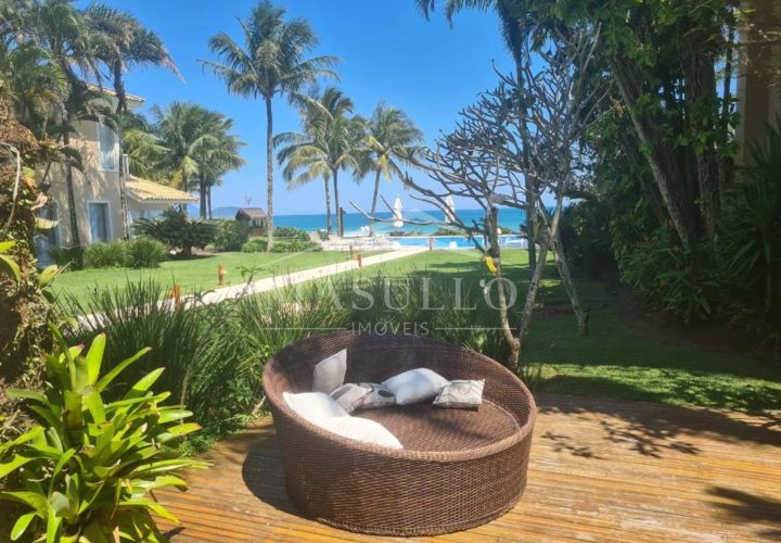 Casa vista mar em condomínio pé na areia a venda na praia de Maresias