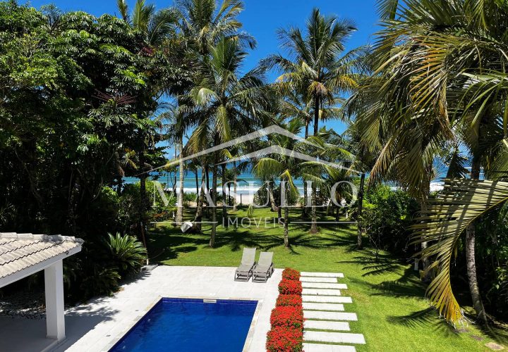 Casa pé na areia a venda na praia de maresias